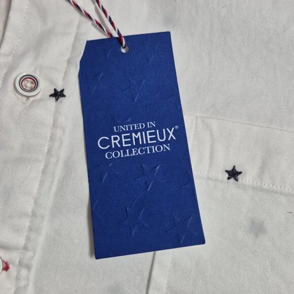 Daniel Cremieux Men's Shirt Size L White Stars United Collection Button Up (57) - Picture 6 of 11